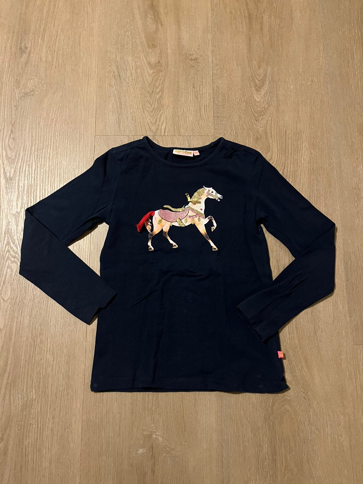 Someone meisje longsleeve paard maat 140 zgan, Ophalen of Verzenden, Zo goed als nieuw, Meisje, Shirt of Longsleeve
