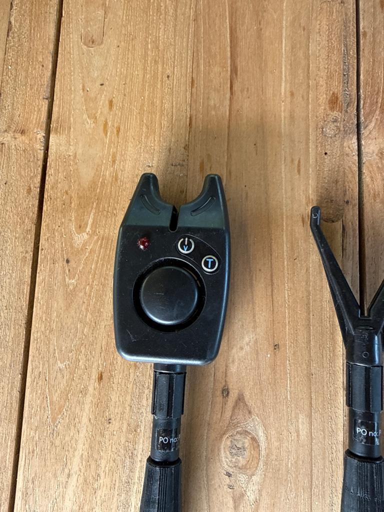 Bite Alarm Set - XBM Ranger Beetmelder met Rod Pod, Ophalen of Verzenden, Gebruikt, Overige typen