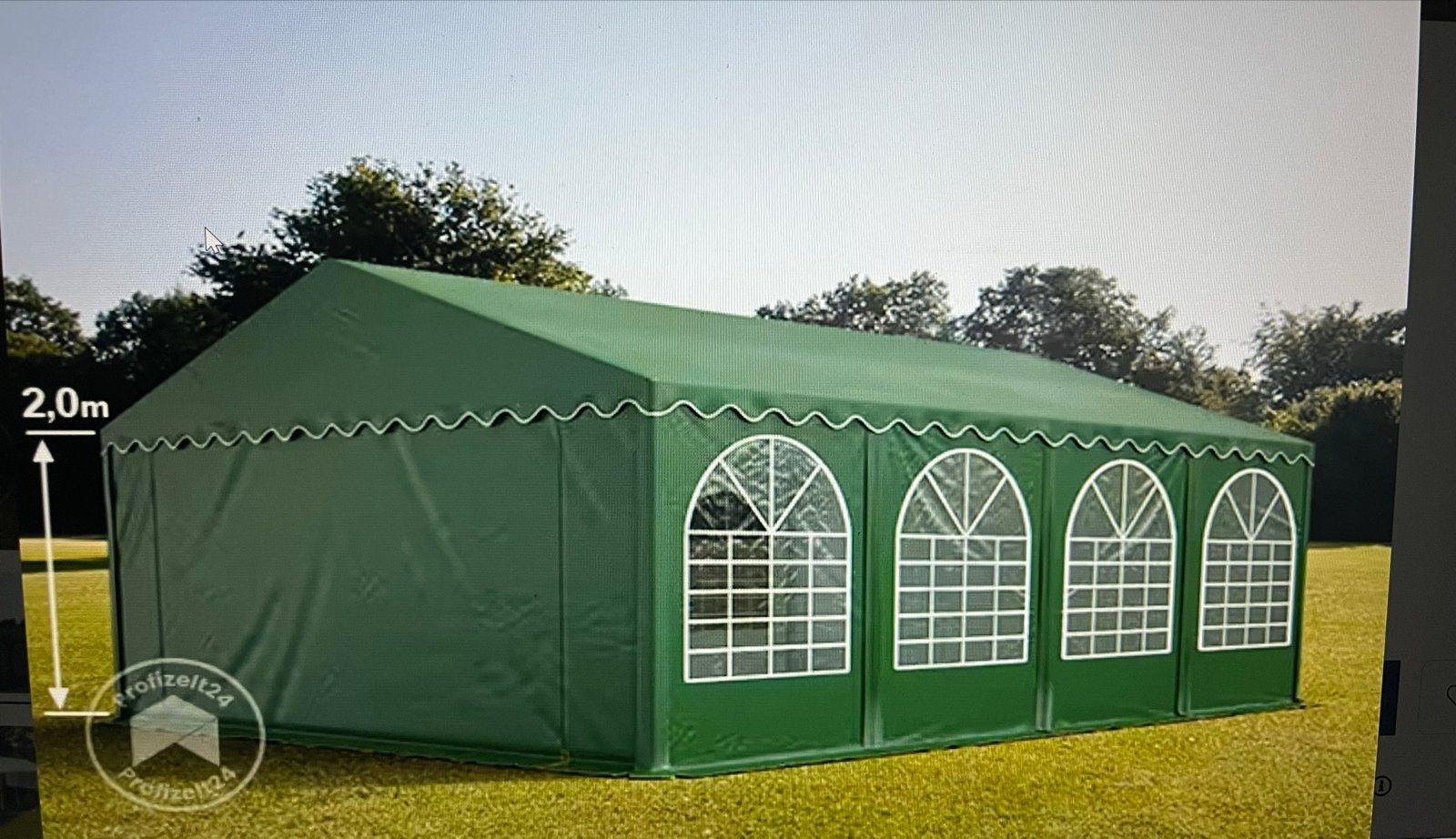 Partytent 5x8m - Ideaal voor feesten, Ophalen, Opvouwbaar, Partytent, Nieuw
