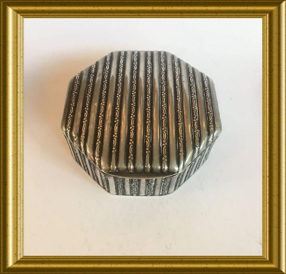 Art deco octagonaal klein doosje, Antiek en Kunst, Curiosa en Brocante, Ophalen of Verzenden