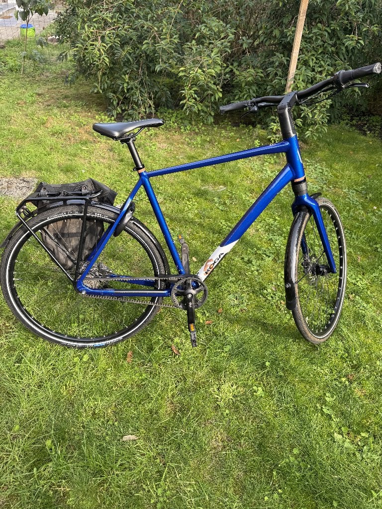 Koga F3 2.0 – Blauw – Framemaat XL (60 cm) – 2023, Gebruikt, Versnellingen, 57 tot 61 cm, Schijfrem