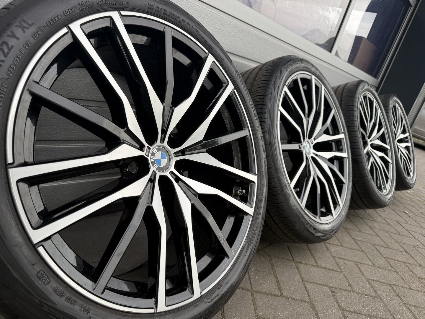 22 inch BMW styling 742M velgen X5 X6 G05 G06 X7 G07 banden, Gebruikt, -, -, Banden en Velgen