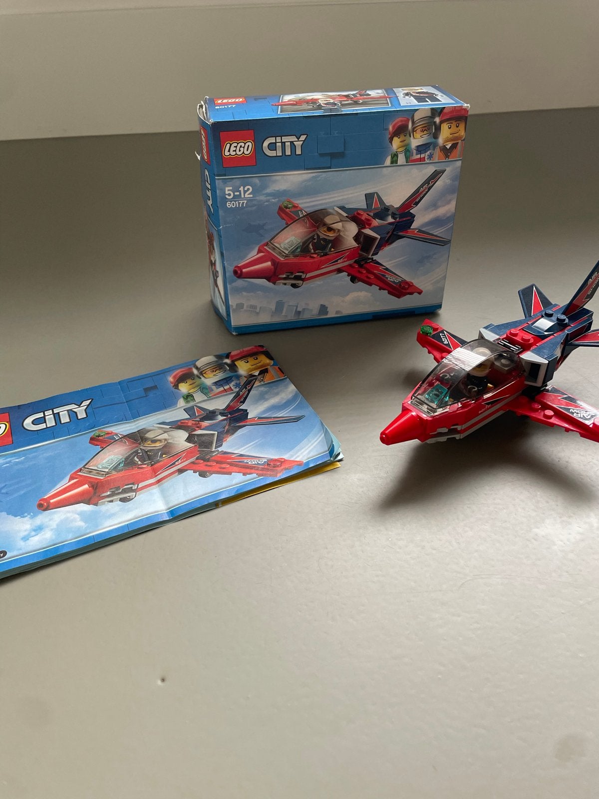 Lego City 60177 Straaljager zo goed als nieuw, Lego, Ophalen of Verzenden, Compleet, Complete set