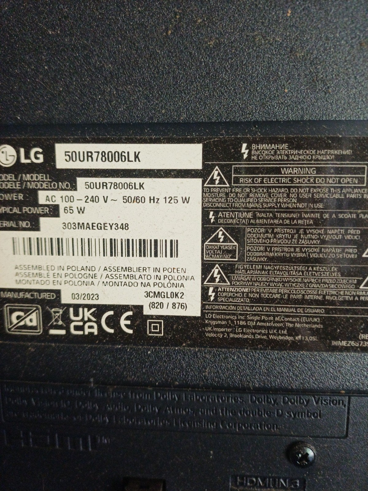 smart tv, Ophalen of Verzenden, Zo goed als nieuw, LG