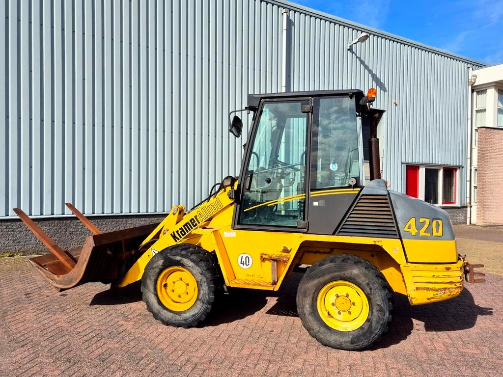 Te koop Kramer Allrad 420 Shovel met 4 wiel sturing, Zakelijke goederen, Ophalen of Verzenden, Wiellader of Shovel