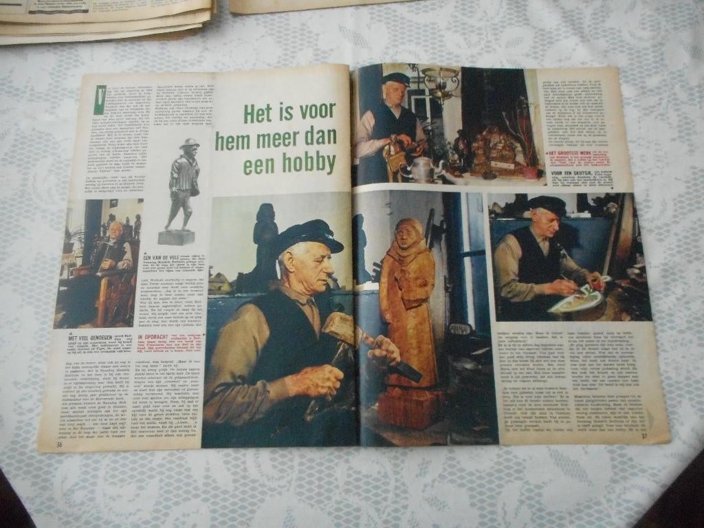 Huizum Dorp. Hendrik Bulthuis. Beelden. 1963., Ophalen of Verzenden, 1960 tot 1980, Nederland, Knipsel(s)