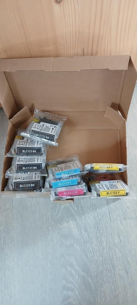 Inktpatronen BLC123 BK, C, M, Y, Ophalen of Verzenden, Nieuw, Cartridge, Compatibel (voor Brother)