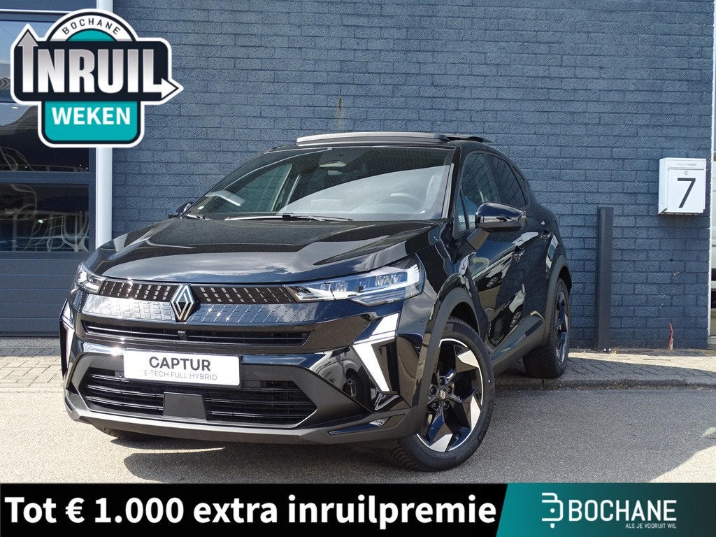Renault Captur 1.8 E-Tech full hybrid 160 techno NU 5 JAAR G, Auto's, Renault, Bedrijf, Te koop, Captur, 360° camera, ABS, Achteruitrijcamera