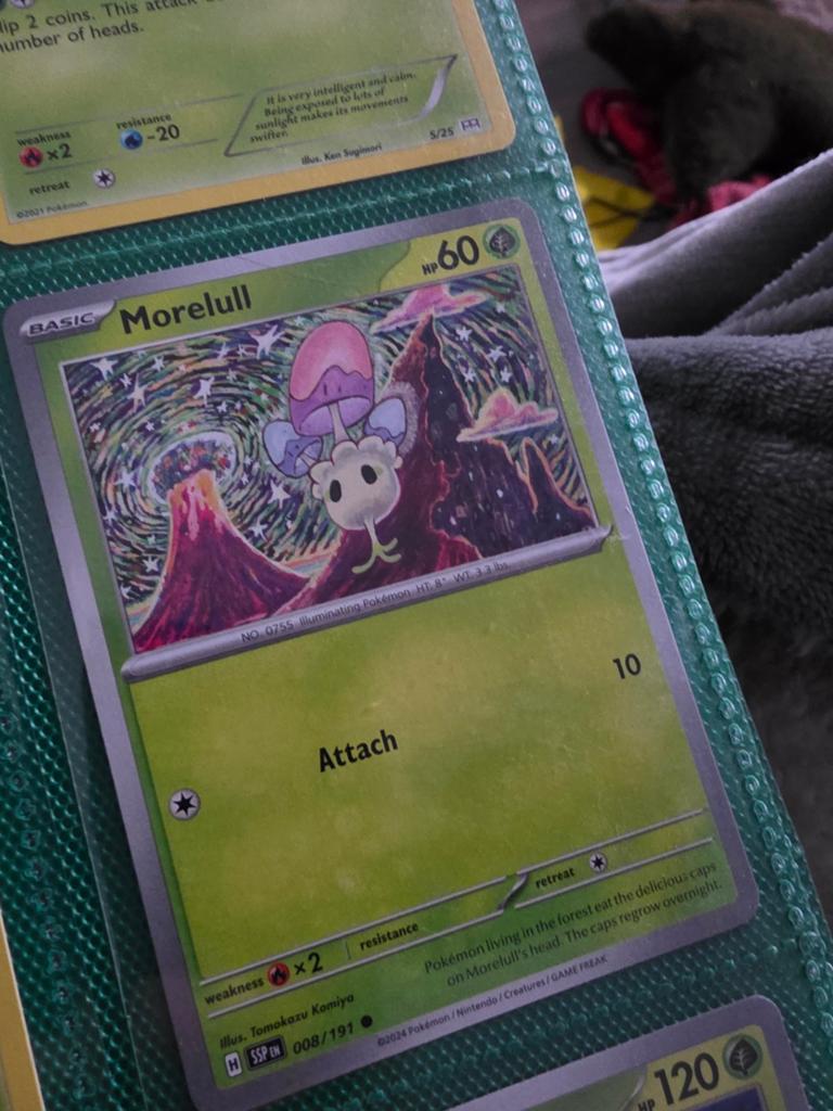 Morelull Pokémon Kaart - SSP EN 008/191, Ophalen of Verzenden, Zo goed als nieuw, Losse kaart