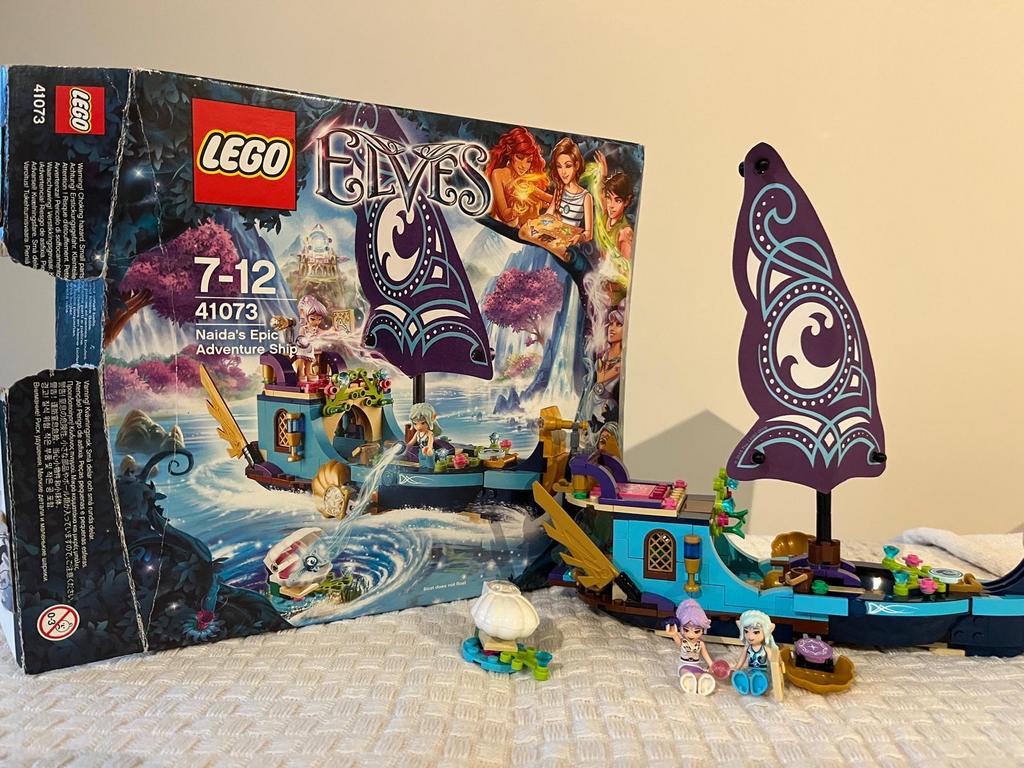 Lego Elves Naida's Epische Avontuur Schip (41073), Overige thema's, Lego, Ophalen of Verzenden, Zo goed als nieuw