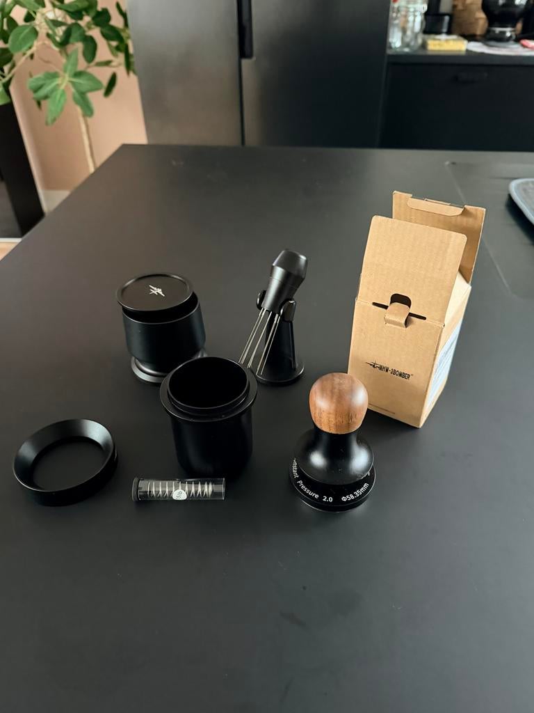 Complete Espresso Toolset: Tamper, Shaker, WDT, Dosing, Witgoed en Apparatuur, Koffiemachine-accessoires, Zo goed als nieuw, Ophalen of Verzenden