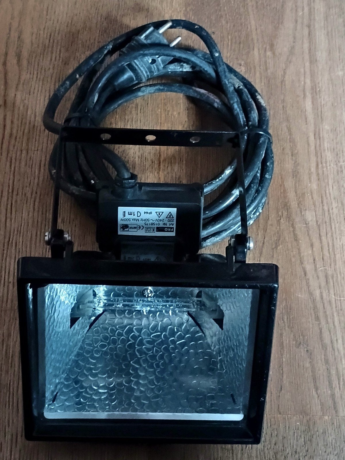 Robuuste Halogeen Bouwlamp 500W - met 4,5 meter dikke kabel