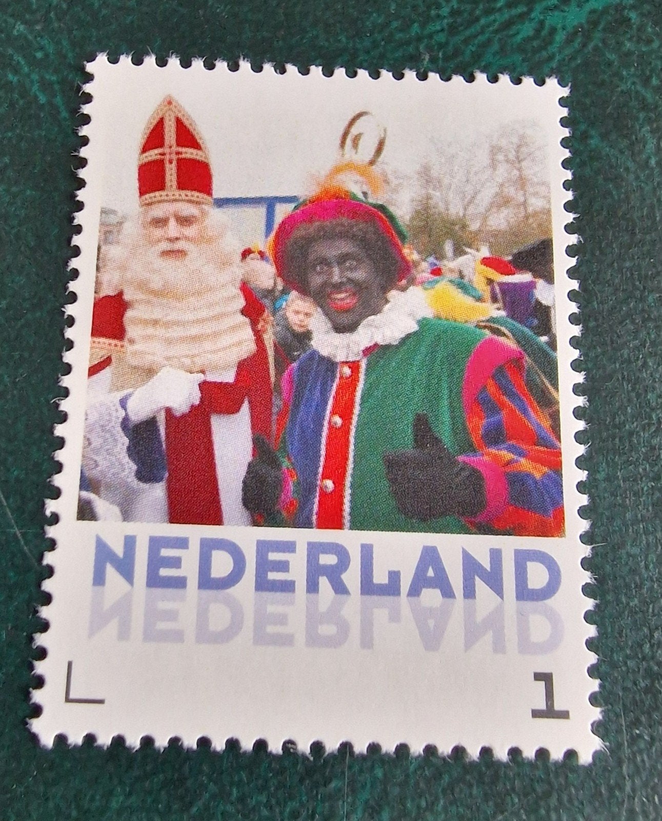 Nederlandse postzegel Sinterklaas en  Piet, Ophalen of Verzenden, Na 1940, Postfris