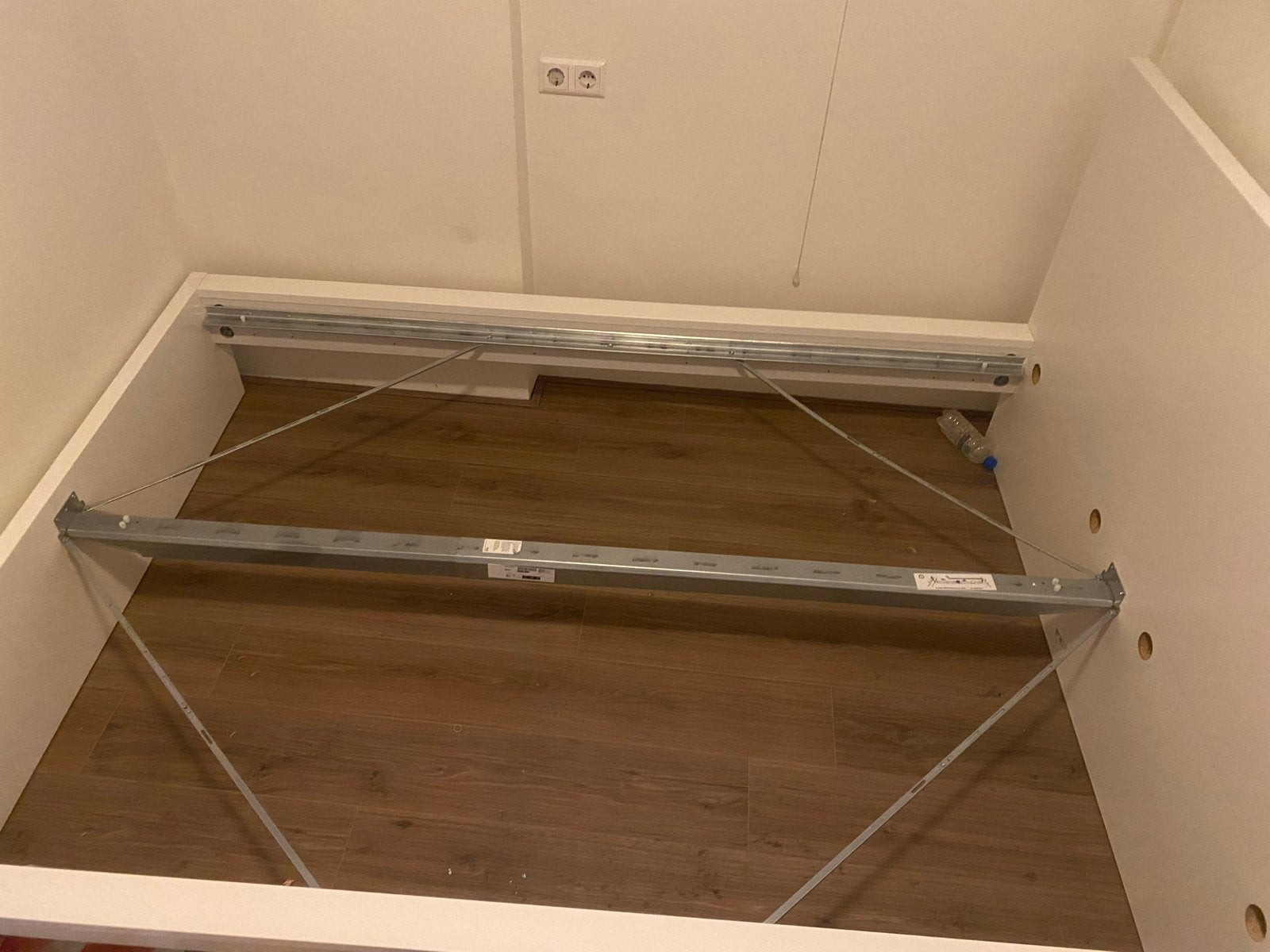Ikea MALM bed met lades - 155x209 cm, Ophalen, Gebruikt, Tweepersoons, Overige maten