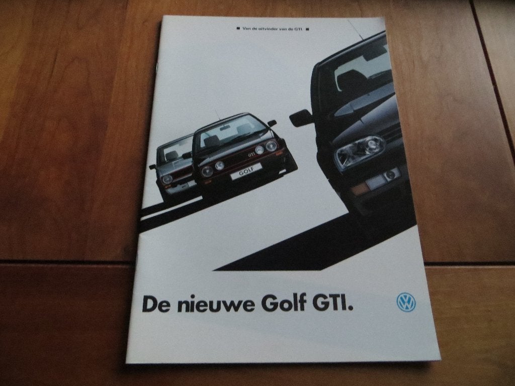 Folder Volkswagen Golf GTi, VW Golf GTi 16V 9-1991, 32 blz, Volkswagen, Ophalen of Verzenden, Zo goed als nieuw, Volkswagen
