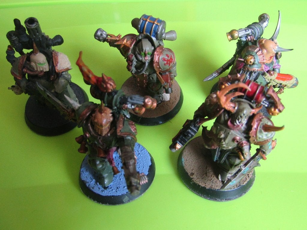 Dark Imperium Deathguard Plague Marines, Met verf, Gebruikt, Verzenden, Figuurtje(s)