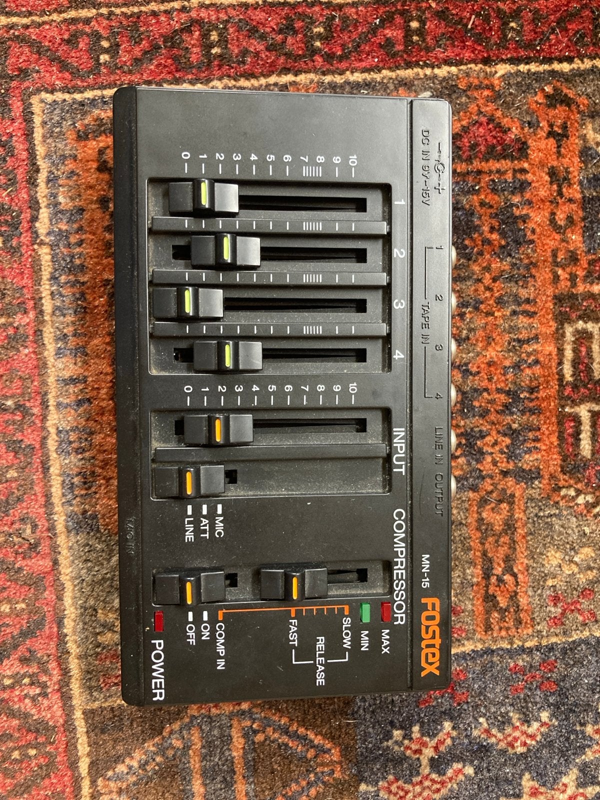Fostex MN-15 Mini Mixer / Compressor - Vintage Audio, Ophalen of Verzenden, Gebruikt, Minder dan 5 kanalen, Microfooningang