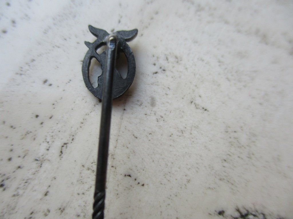 Miniatuurpin Flak 9mm (1), Verzamelen, Ophalen of Verzenden, Landmacht, Duitsland, Lintje, Medaille of Wings