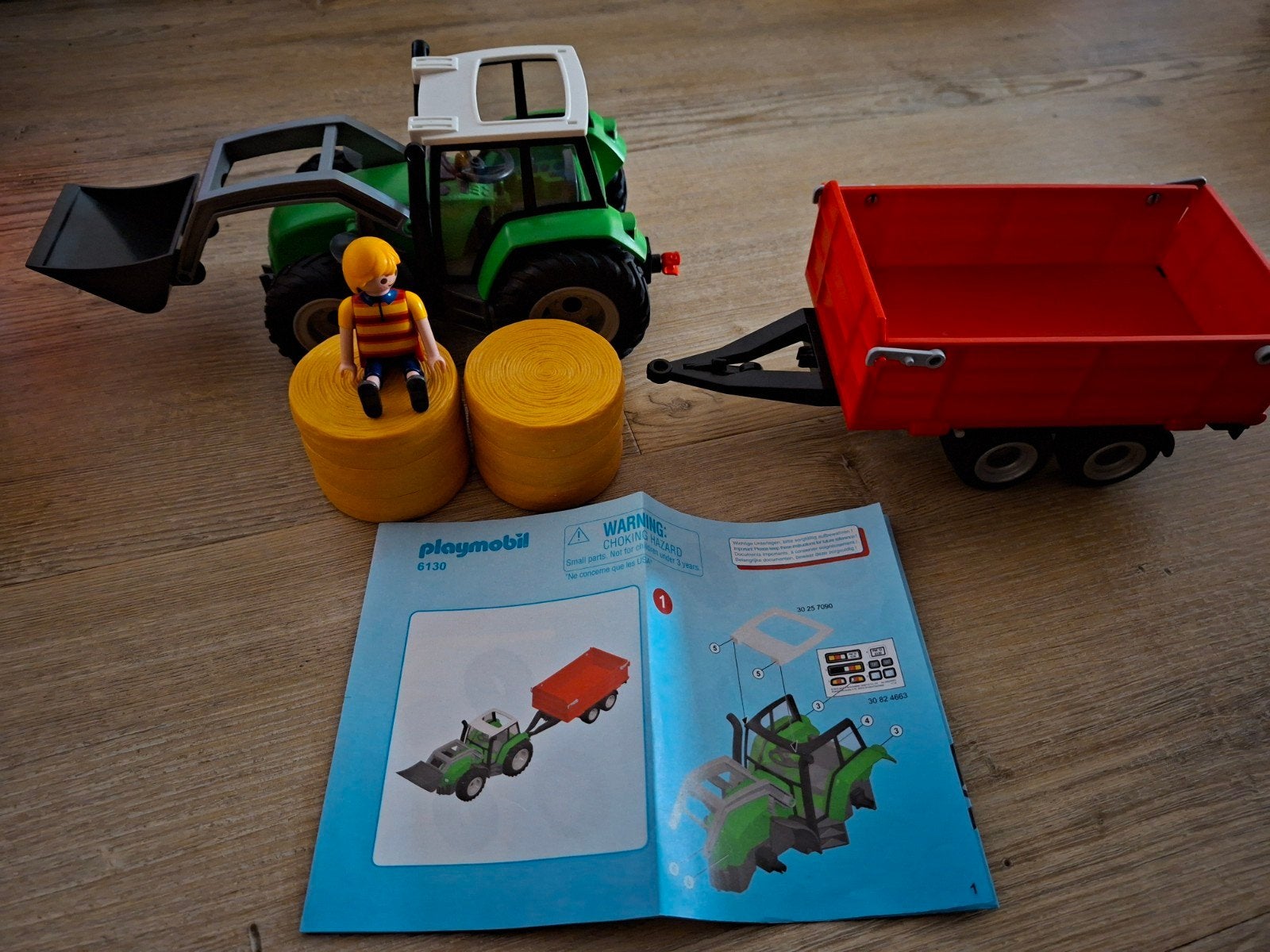 Playmobil Tractor met aanhanger en boer (6130), Ophalen, Zo goed als nieuw, Jongen of Meisje