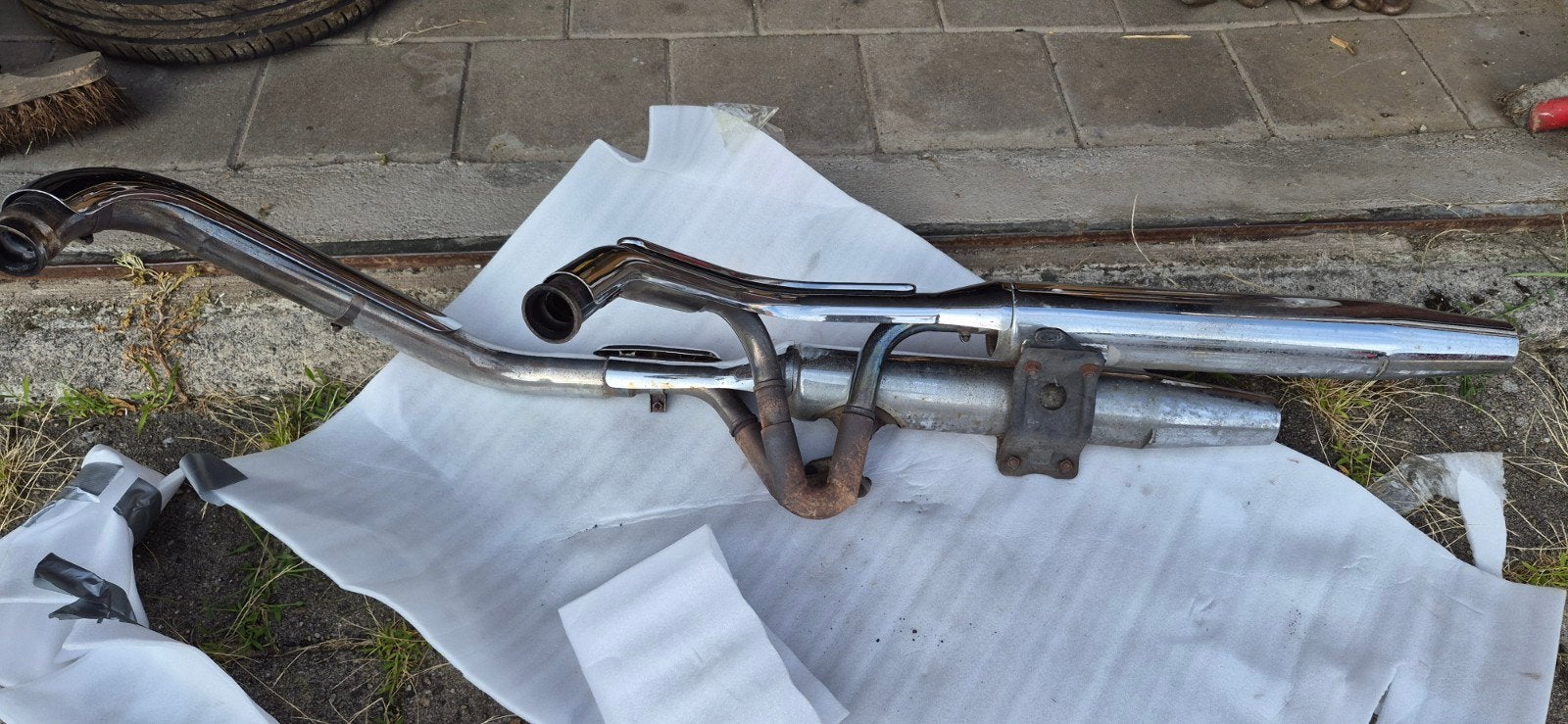 Originele uitlaat Kawasaki VN 1500 Classic, Ophalen, Gebruikt
