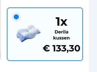 Vlinderkussen Derila voor slaapapneu, nieuw, Ademend, Overige materialen, Nieuw, Ophalen of Verzenden