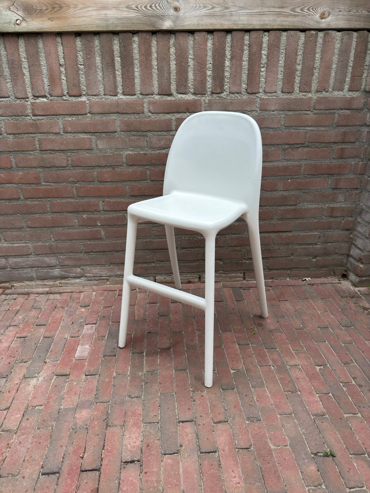 IKEA Urban krukken - wit - 3 stuks, Ophalen, Kunststof, Gebruikt, Met voetsteun