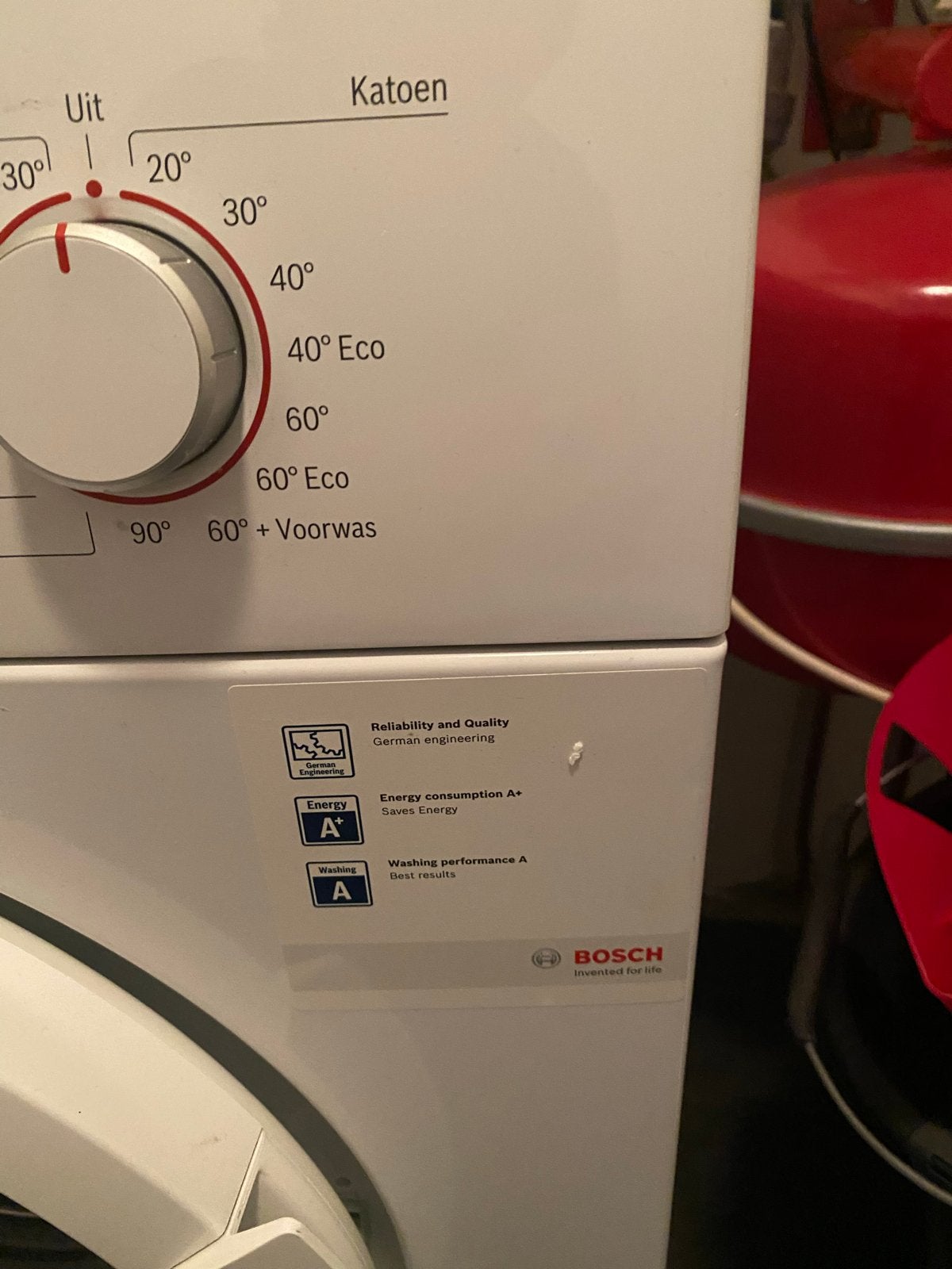 Verkocht Bosch Classixx 5.5 Wasmachine - Energiezuinig A+, Ophalen, Gebruikt, 85 tot 90 cm, 1200 tot 1600 toeren