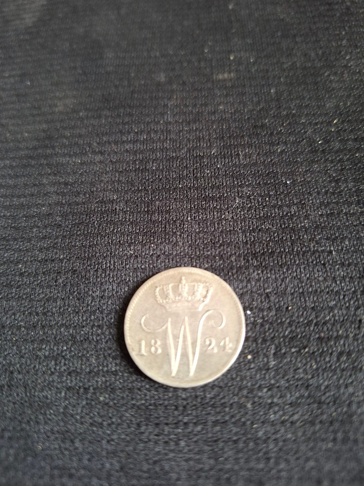 Nederland Willem 1. 25 cent 1824 Brussel Ze, Zilver, 25 cent, Ophalen of Verzenden, Koning Willem I