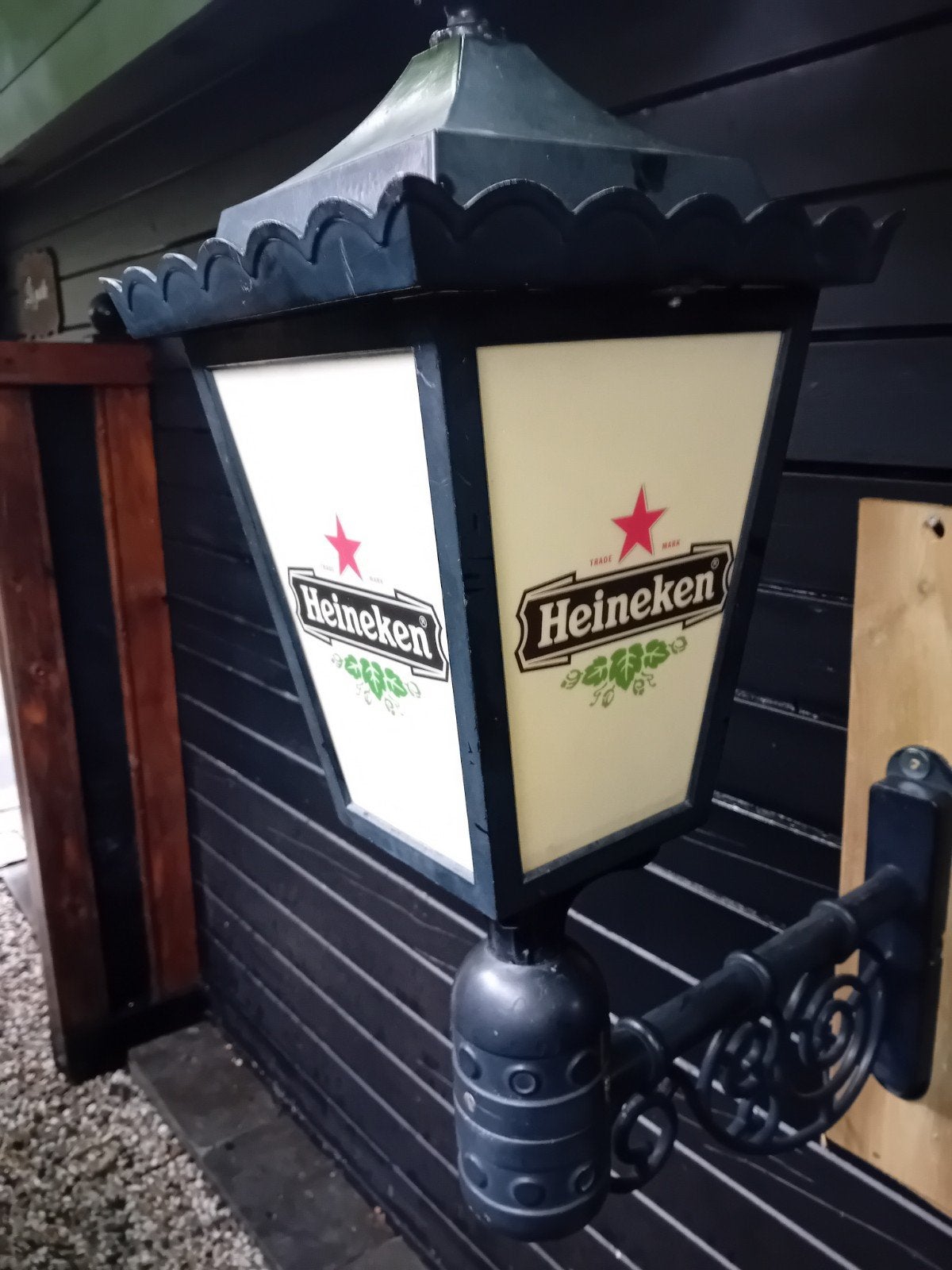 Mooie Heineken lantaarn, Ophalen, Zo goed als nieuw, Heineken