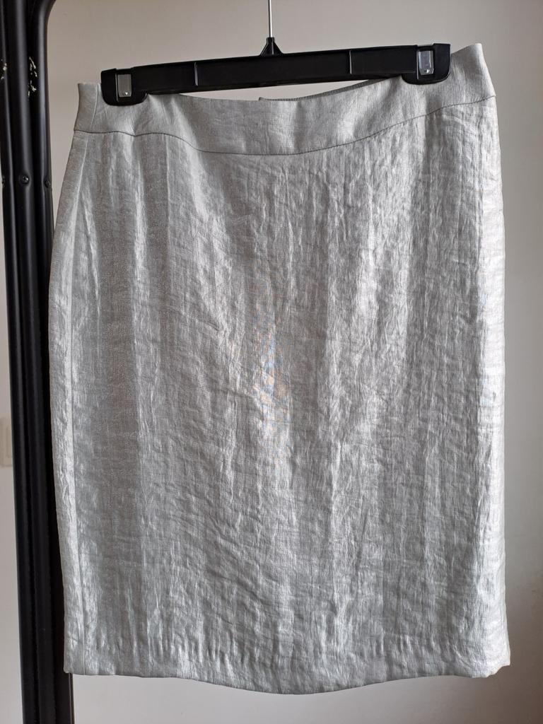 Zilverkleurig rokje van Van der Mark, maat 36, Kleding | Dames, Ophalen of Verzenden, Zo goed als nieuw, Maat 36 (S), Boven de knie