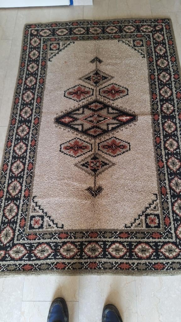 Handgeknoopt Smyrna wollen tapijt - 2.00m x 1.50m, Huis en Inrichting, Stoffering | Tapijten en Kleden, Ophalen, Gebruikt, 100 tot 150 cm