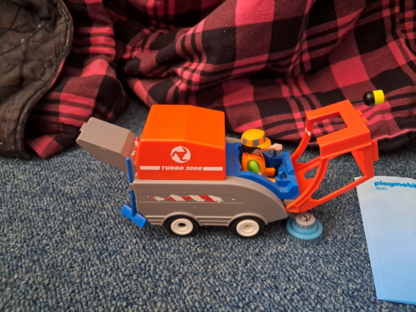 veegwagen playmobil, Ophalen of Verzenden, Zo goed als nieuw, Complete set