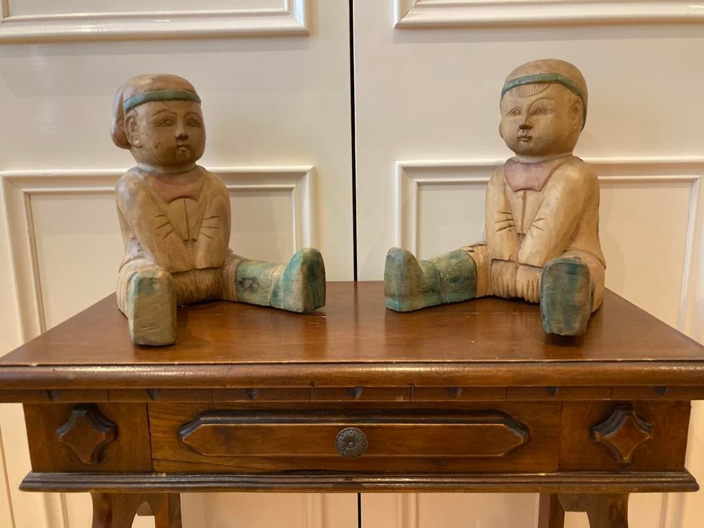 Houten beelden., Antiek en Kunst, Ophalen of Verzenden