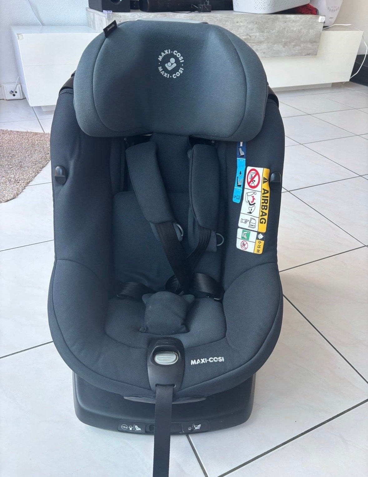 Maxi-Cosi AxissFix i-Size met Isofix 360 draai functie, Ophalen, 0 t/m 18 kg, Verstelbare rugleuning, Zo goed als nieuw