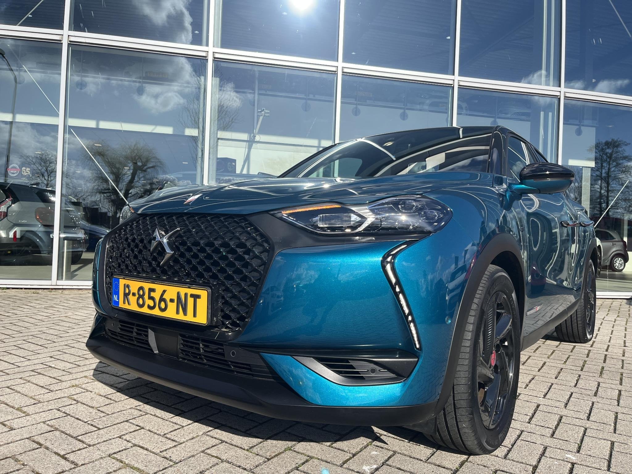 DS 3 Crossback E-Tense Performance Line+ 50 kWh Lmv|Nav| Sto, Auto's, 136 pk, Gebruikt, Blauw, Alcantara
