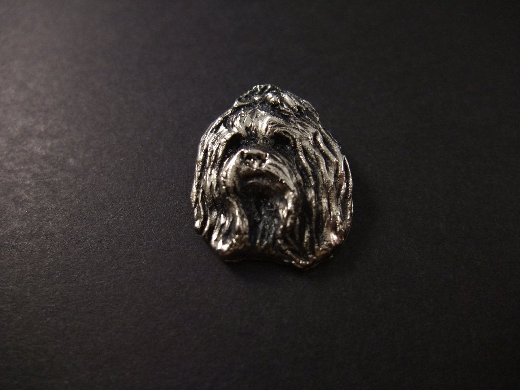 Havanezer gezelschapshond, zilverkleurige pin, Ophalen of Verzenden, Gebruikt, Overige onderwerpen