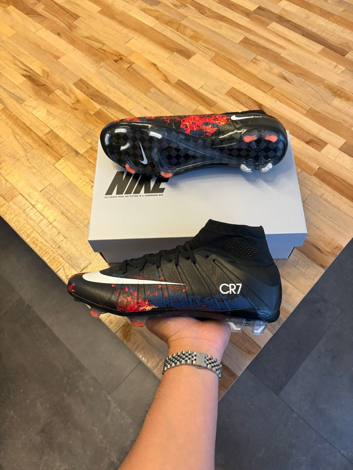 Nike Mercurial Superfly 4 Fire FG 41, Maat XS of kleiner, Ophalen of Verzenden, Nieuw, Schoenen