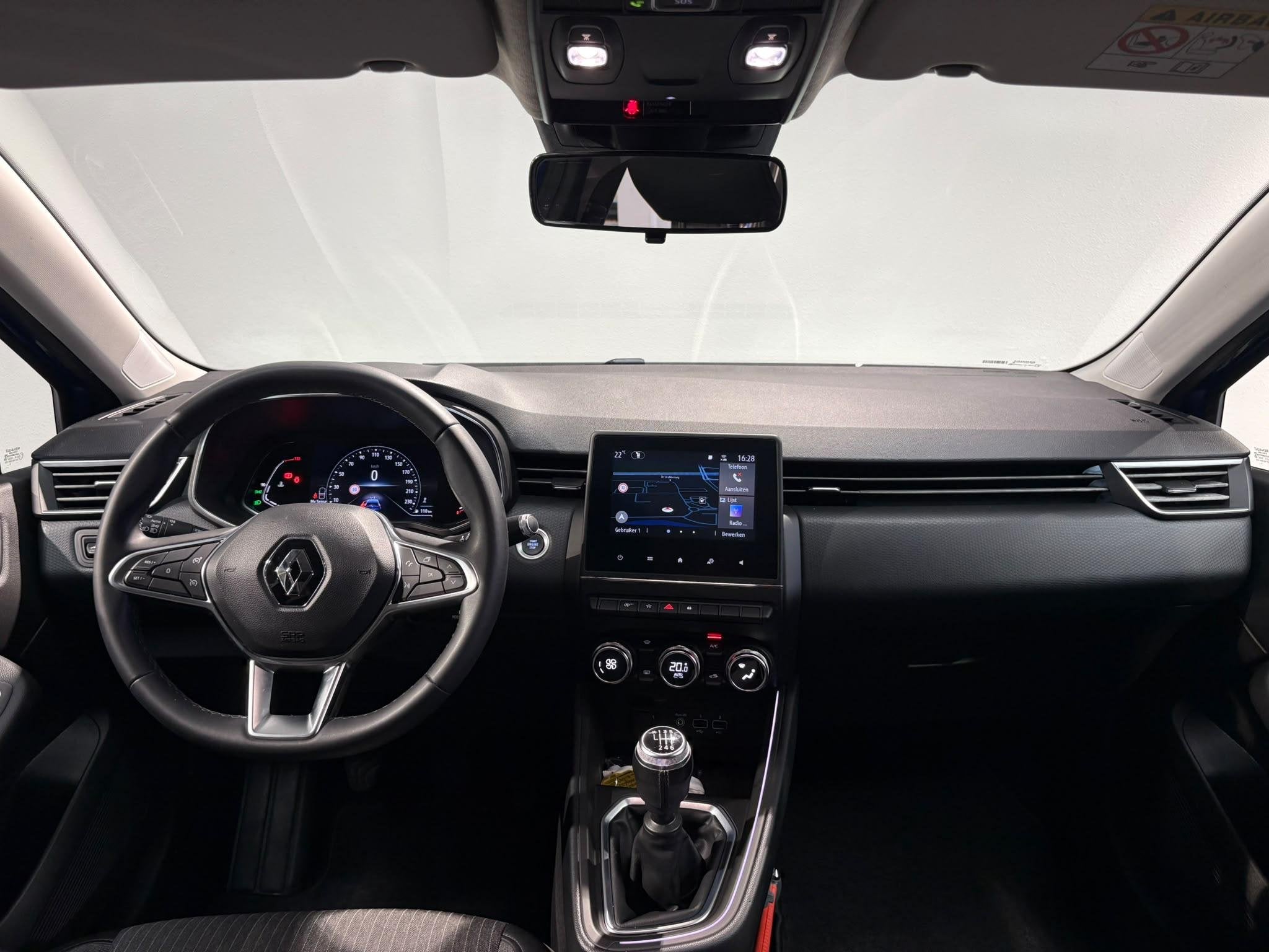 Renault Clio 1.0 TCe Intens | Navigatie | Camera | Climate C, Auto's, Gebruikt, Blauw, 49 €/maand, Origineel Nederlands