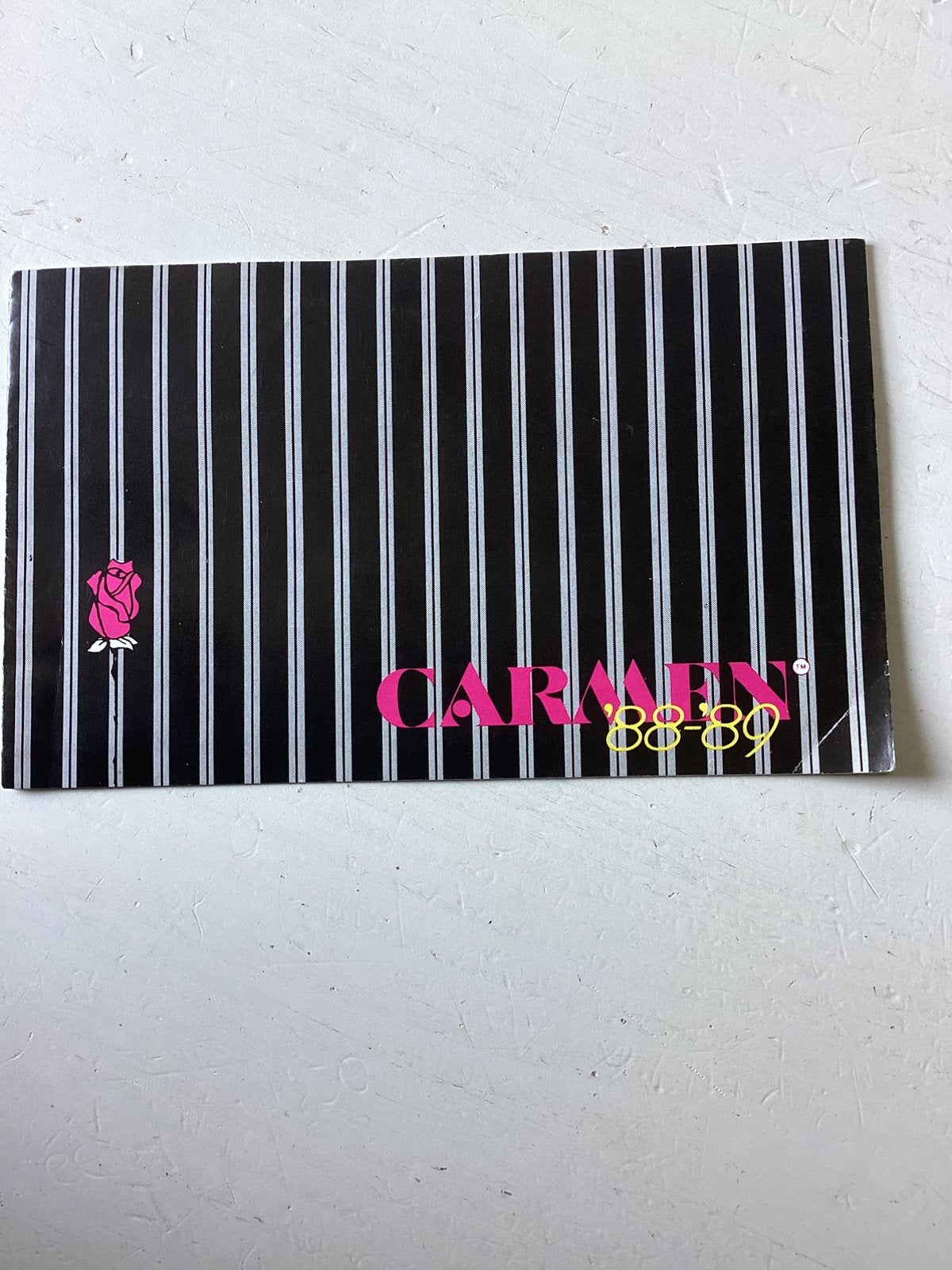 Klein foldertje Carmen (1988/1989), Verzenden, Zo goed als nieuw, Folder