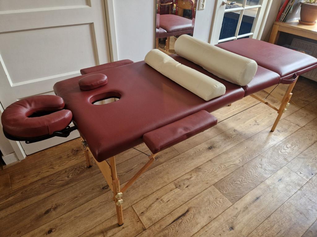 Inklapbare massagetafel incl accessoires, Diensten en Vakmensen, Welzijn | Masseurs en Massagesalons