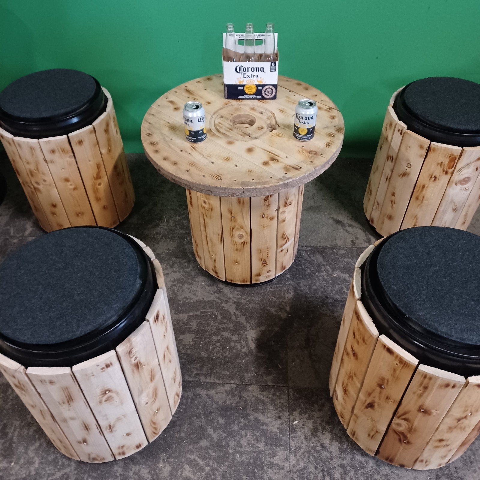 Tuin setje home made industrielook, Ophalen