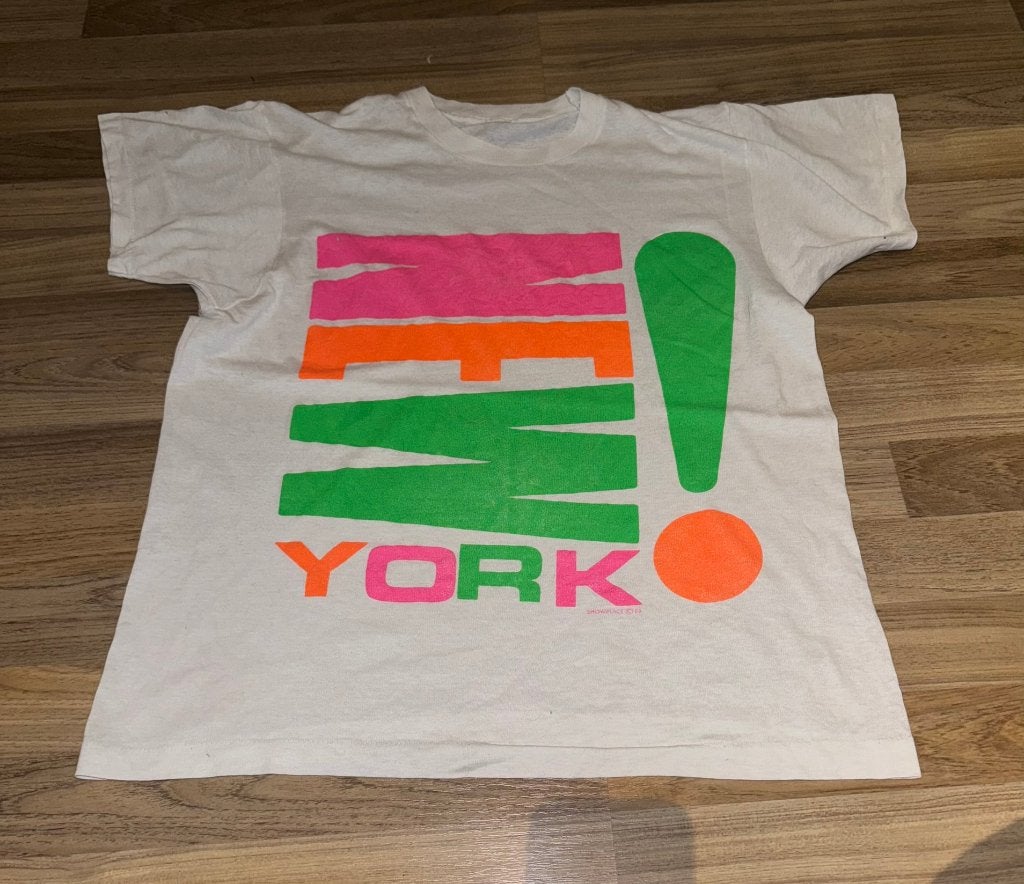 Tshirt shirt neon fluor wit witte roze groen S ?, Kleding | Heren, Verzenden, Gedragen, Maat 46 (S) of kleiner, Wit