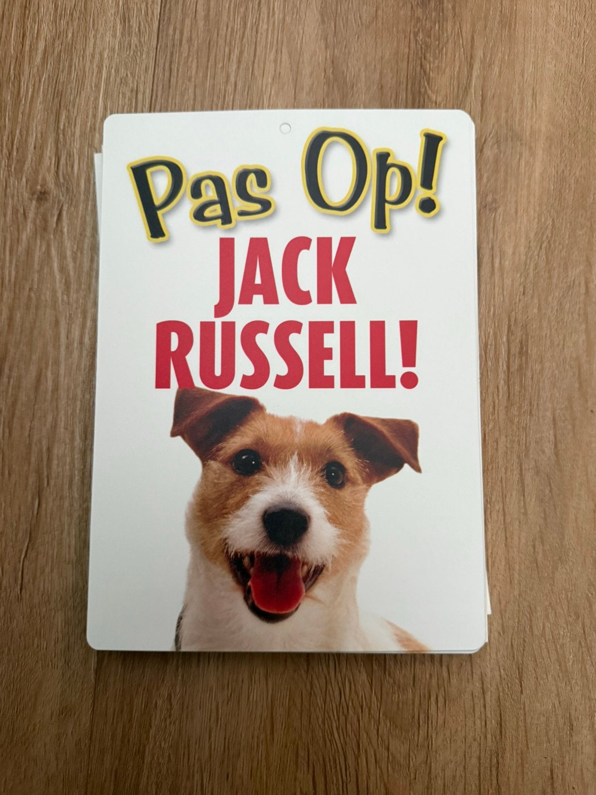 Waakbord jack russel, Ophalen of Verzenden, Zo goed als nieuw