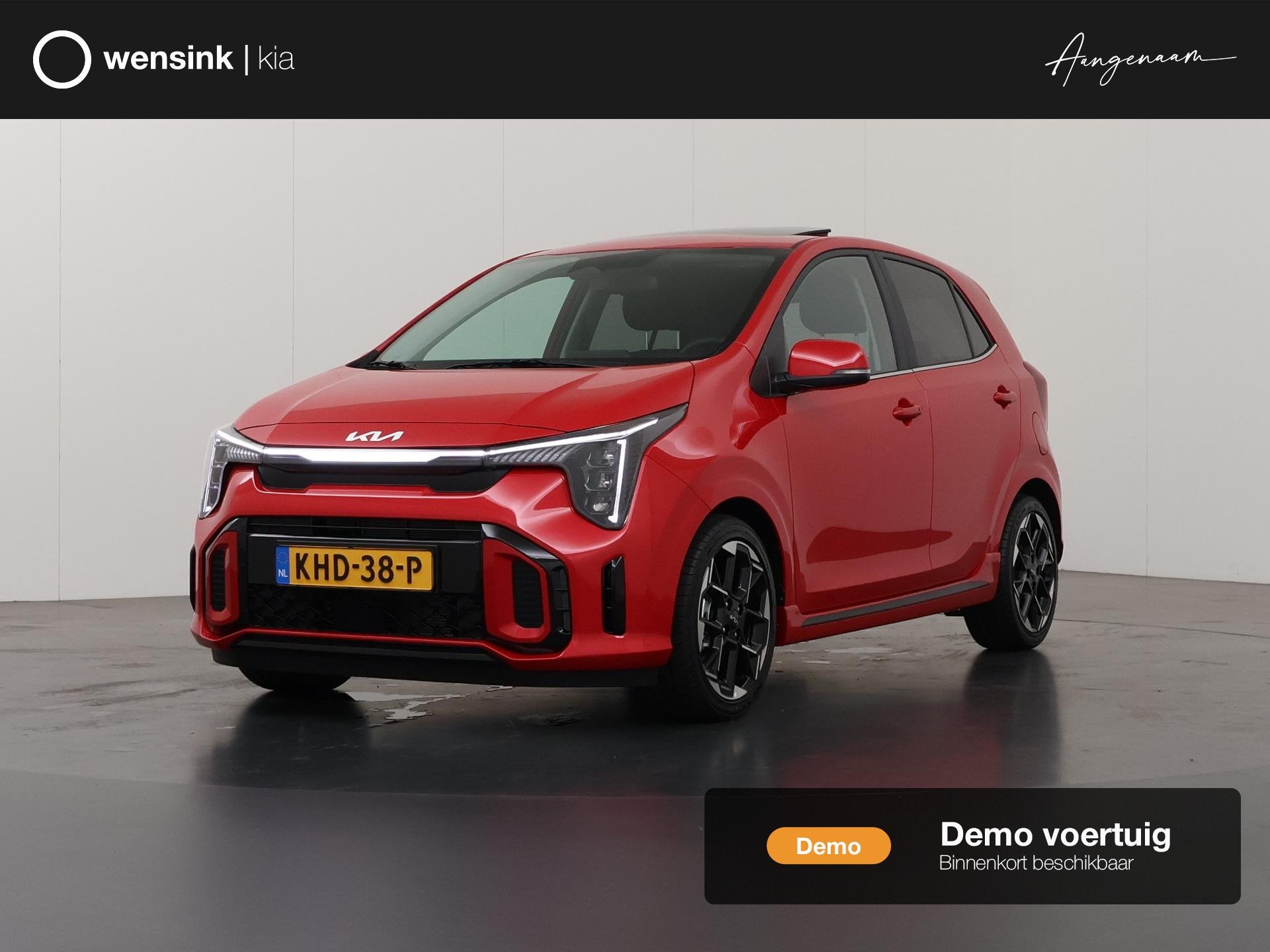 Kia Picanto 1.0 GDi GT-Line AMT | Panoramaschuifdak | Stoelv, Auto's, 4 stoelen, 68 pk, Origineel Nederlands, 3 cilinders