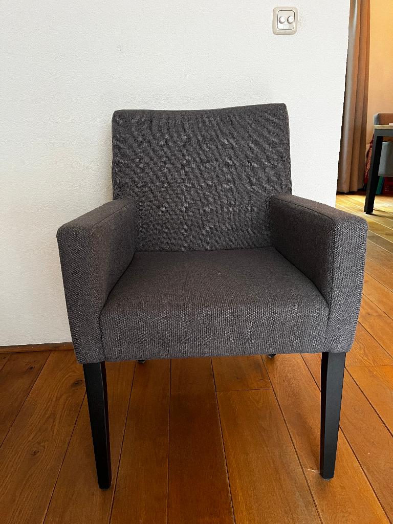 set eetkamerstoelen 6 stuks, Huis en Inrichting, Ophalen, Zo goed als nieuw, Stof, Grijs