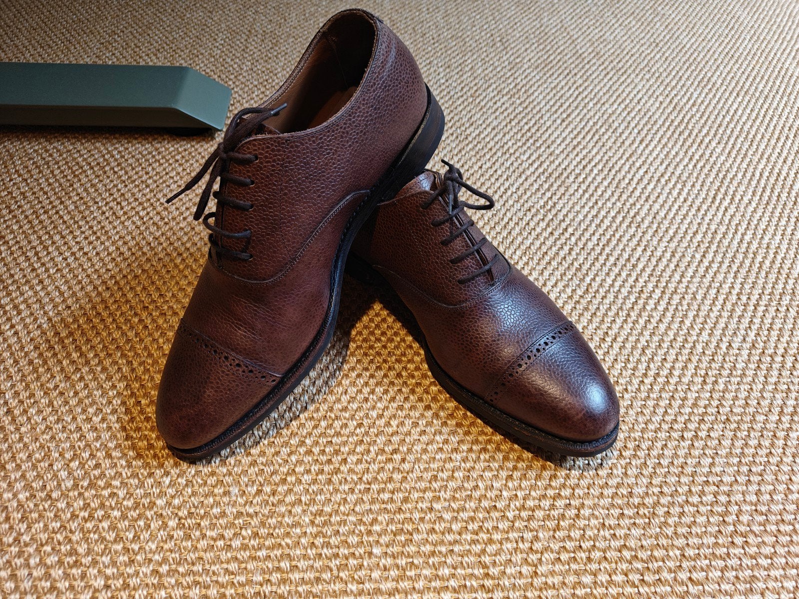 Meermin maat 9 burgundy kalfsleer rubber zool, Ophalen of Verzenden, Zo goed als nieuw, Overige kleuren