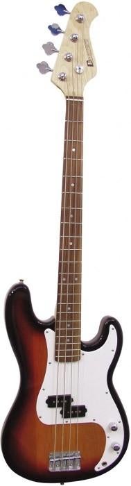 Dimvery Basgitaar - Sunburst, 4-snarig, JB-stijl, Ophalen of Verzenden, Gebruikt, Elektrisch