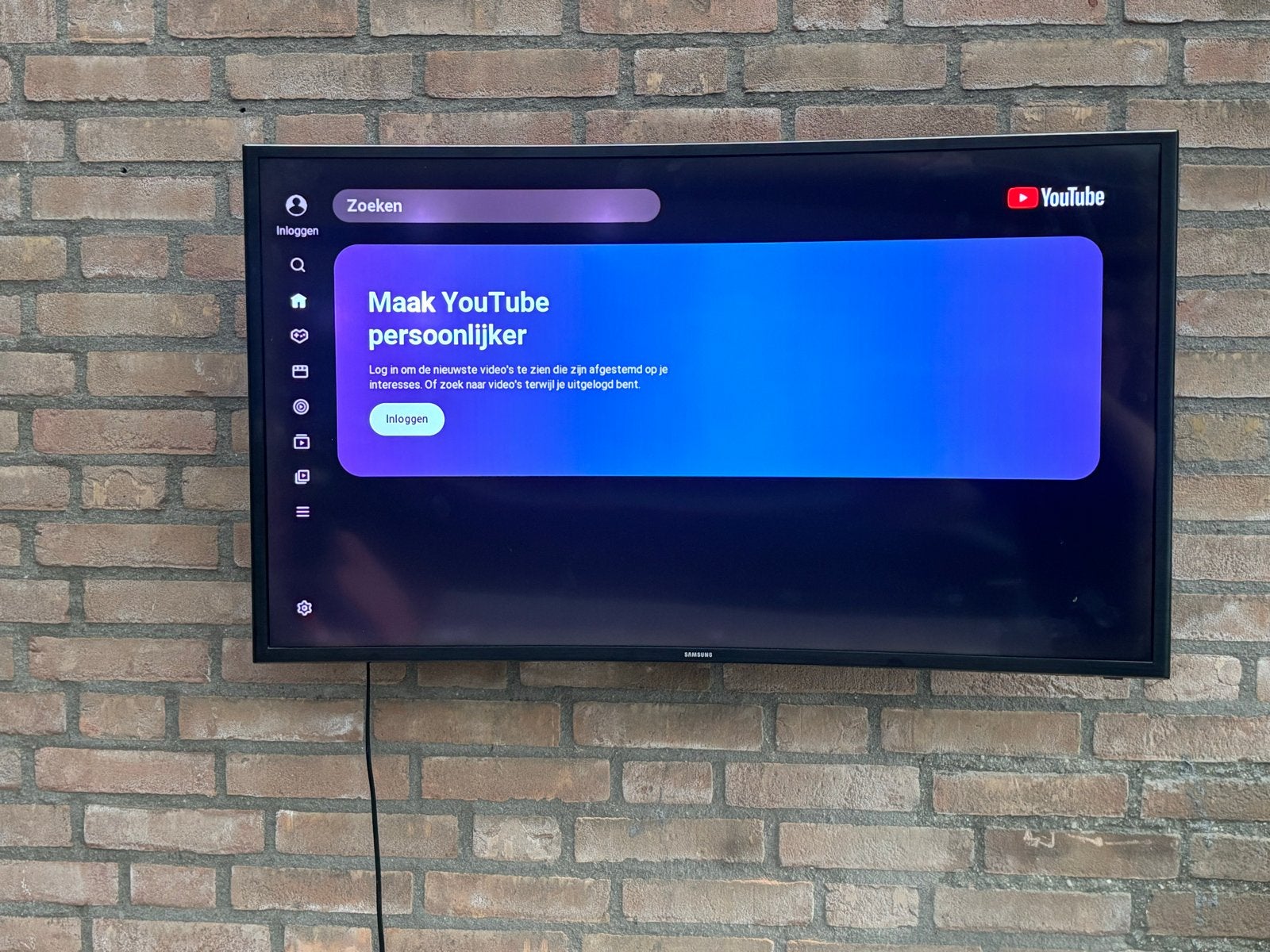 Samsung smart Curved TV 43 inch, Audio, Tv en Foto, Televisies, Ophalen, 50 Hz, Zo goed als nieuw, Samsung