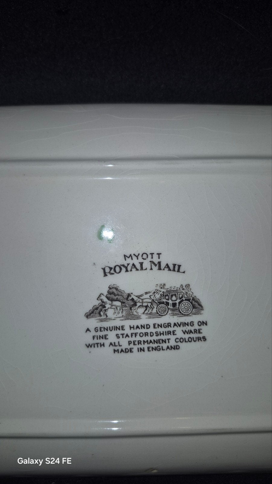 Myott Royal Mail Staffordshire Ware Schaal, Ophalen