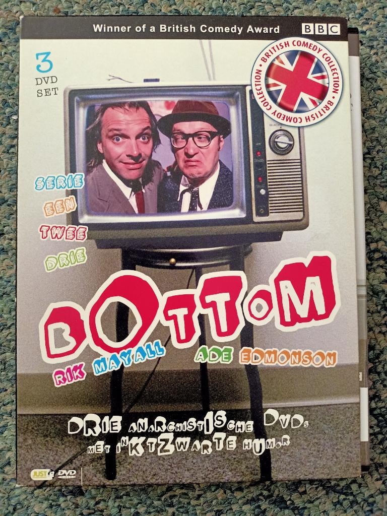 BOTTOM 3 DVD box Rik Mayal - Gehele Serie!!, Cd's en Dvd's, Dvd's | Tv en Series, Alle leeftijden, Boxset, Ophalen of Verzenden